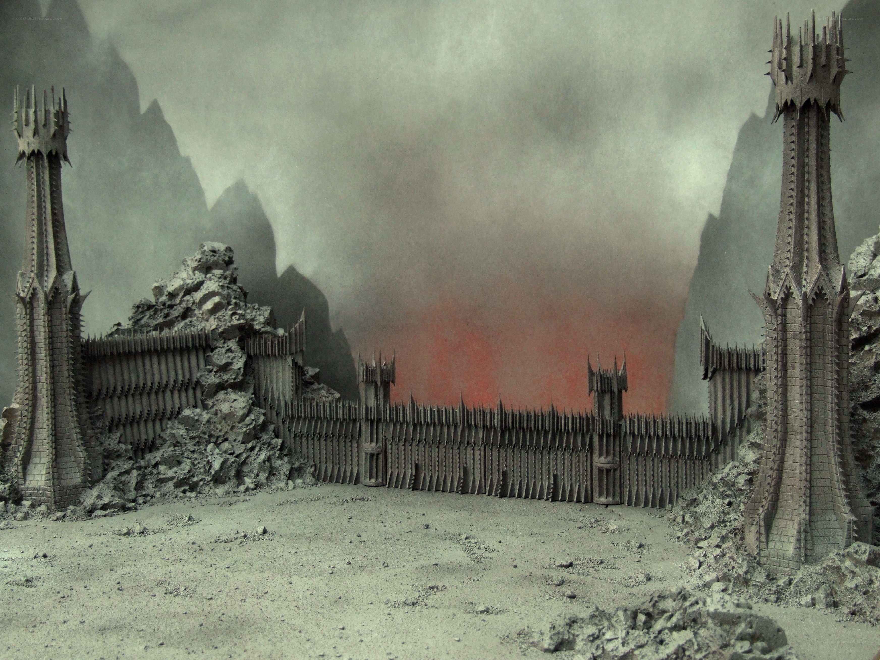 Mordor fortress model