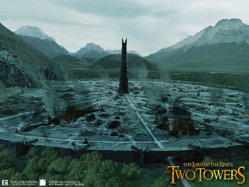 Mordor's desolate landscape