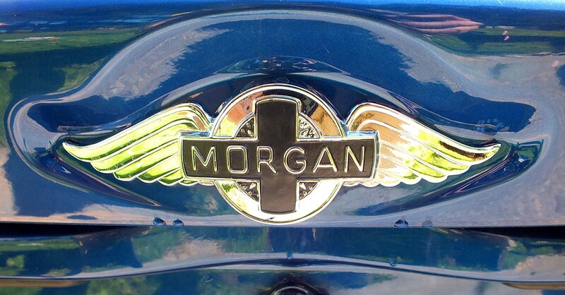 Morgan Car Emblem — Blue
