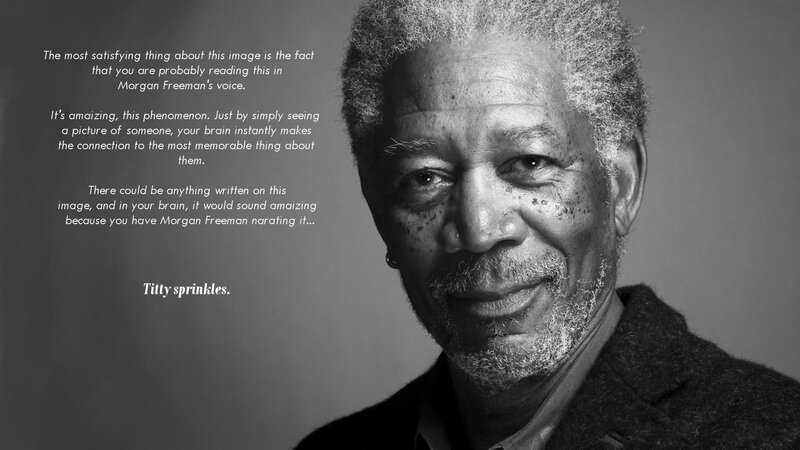 Morgan Freeman Portrait — Black