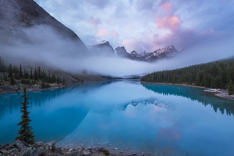Morning Mist over Lake