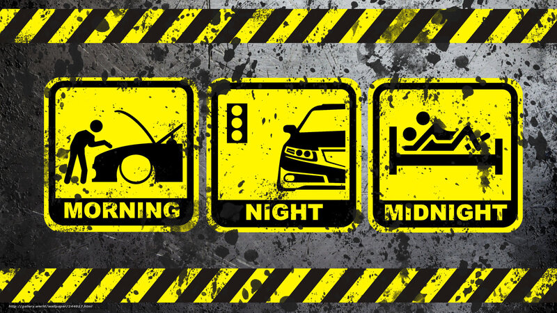 Morning Night Midnight Signs