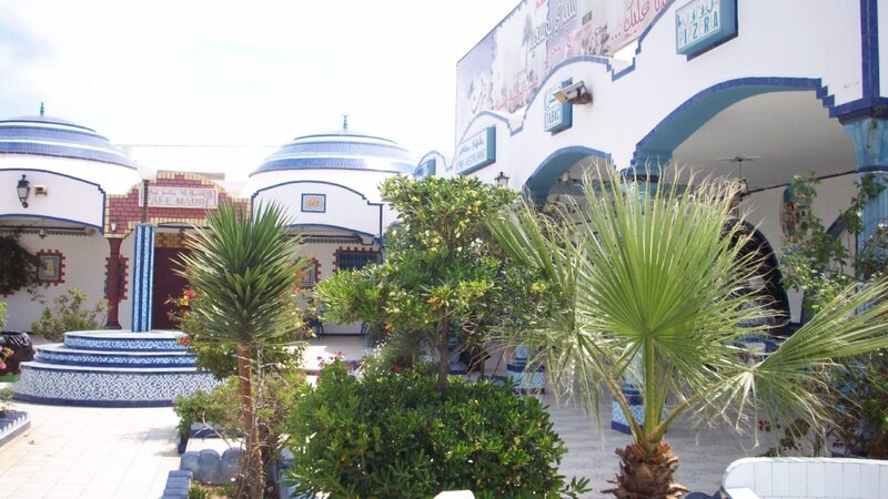 Moroccan cafe courtyard
