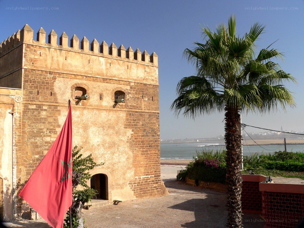 Moroccan fort by the sea