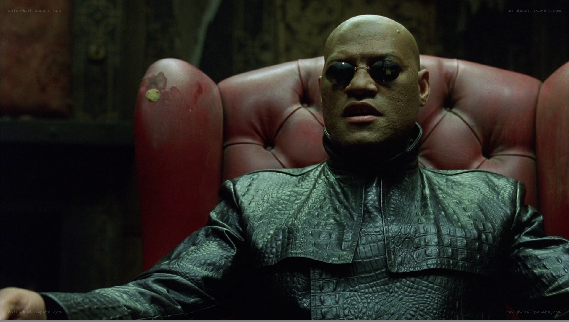 Morpheus in red chair