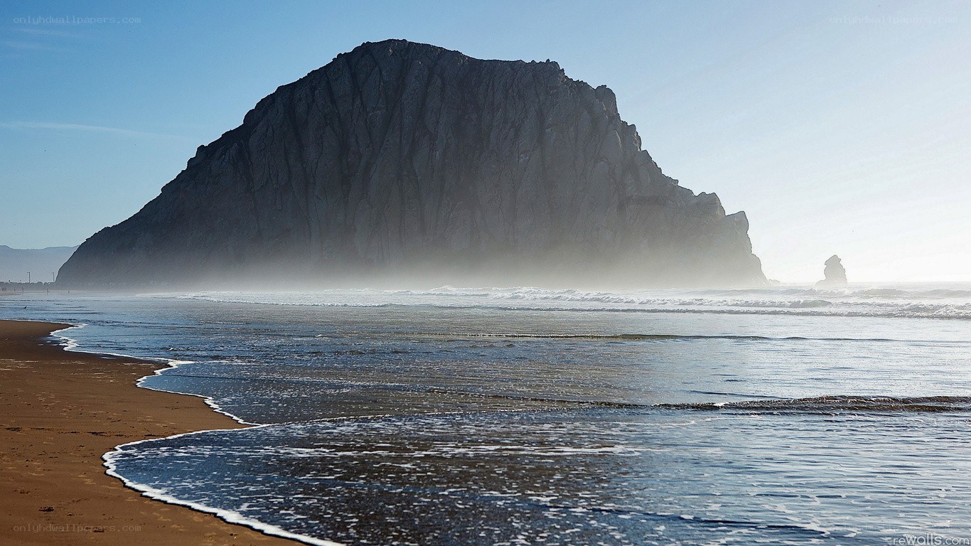 Morro Rock at the beach