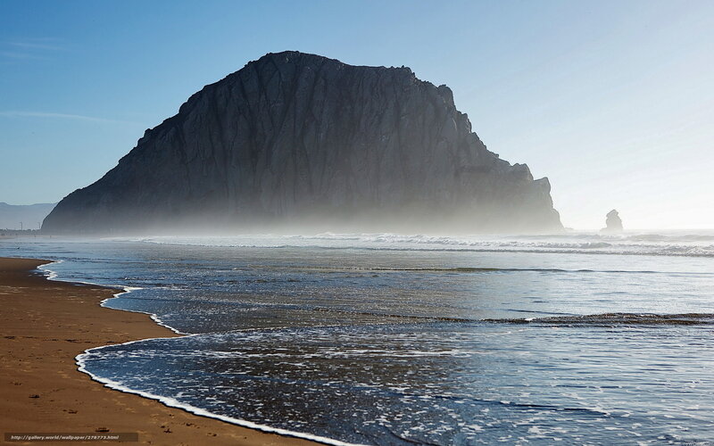 Morro Rock at the beach