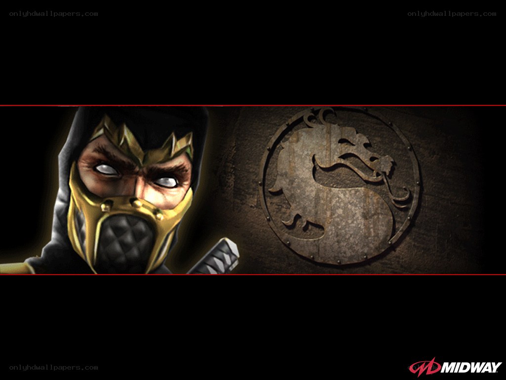 Mortal Kombat character and logo