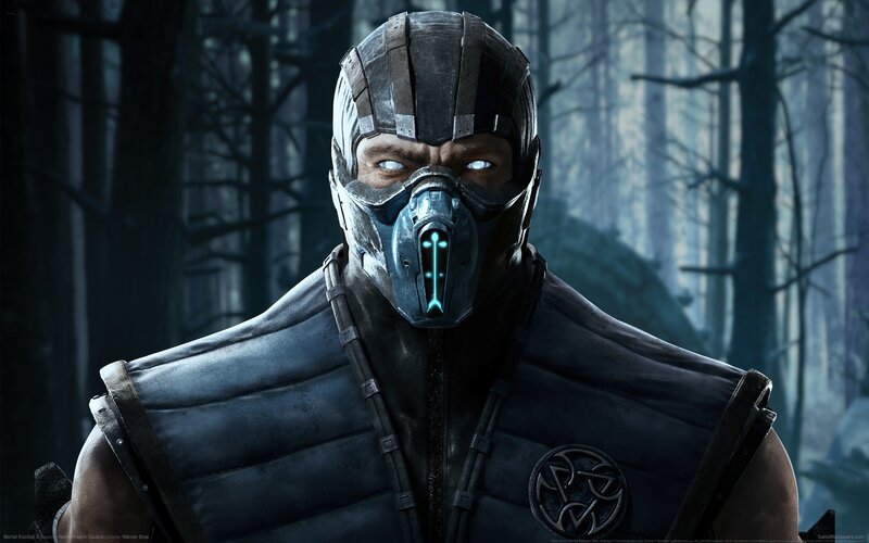 Mortal Kombat Character — Black, Dark, Intense, Night, Digital Art