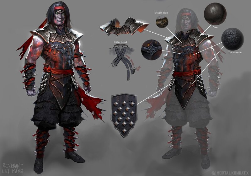 Mortal Kombat Character — Black, Dramatic, Digital Art, Armor