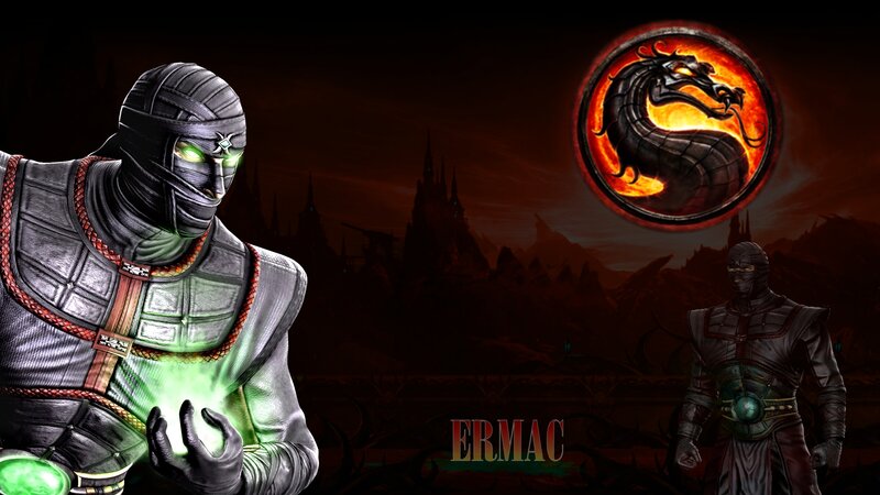 Mortal Kombat Character — Black, Dramatic, Night, Digital Art