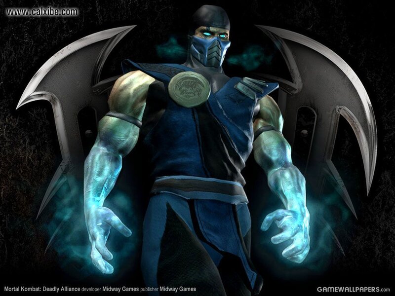 Mortal Kombat Character — Blue, Dark, 3d Render