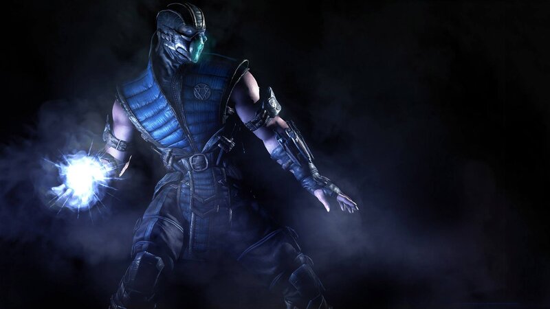 Mortal Kombat Character — Blue, Dark, Dramatic