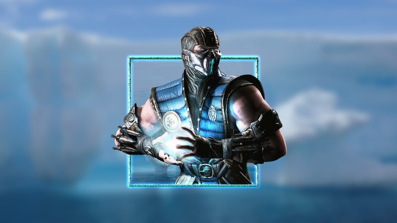 Mortal Kombat Character — Blue, Dramatic, 3d Render, Mask