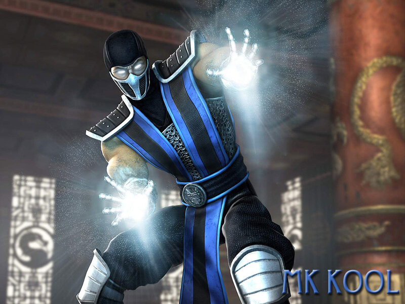 Mortal Kombat Character — Blue, Dramatic, 3d Render