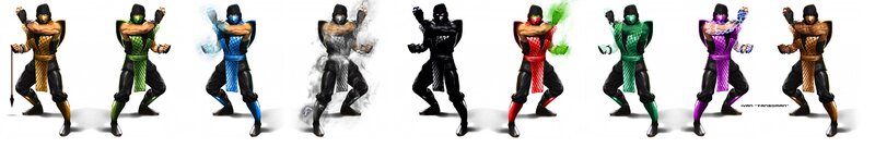 Mortal Kombat character designs