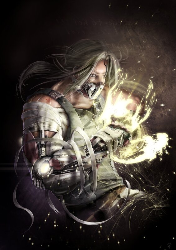 Mortal Kombat character in action