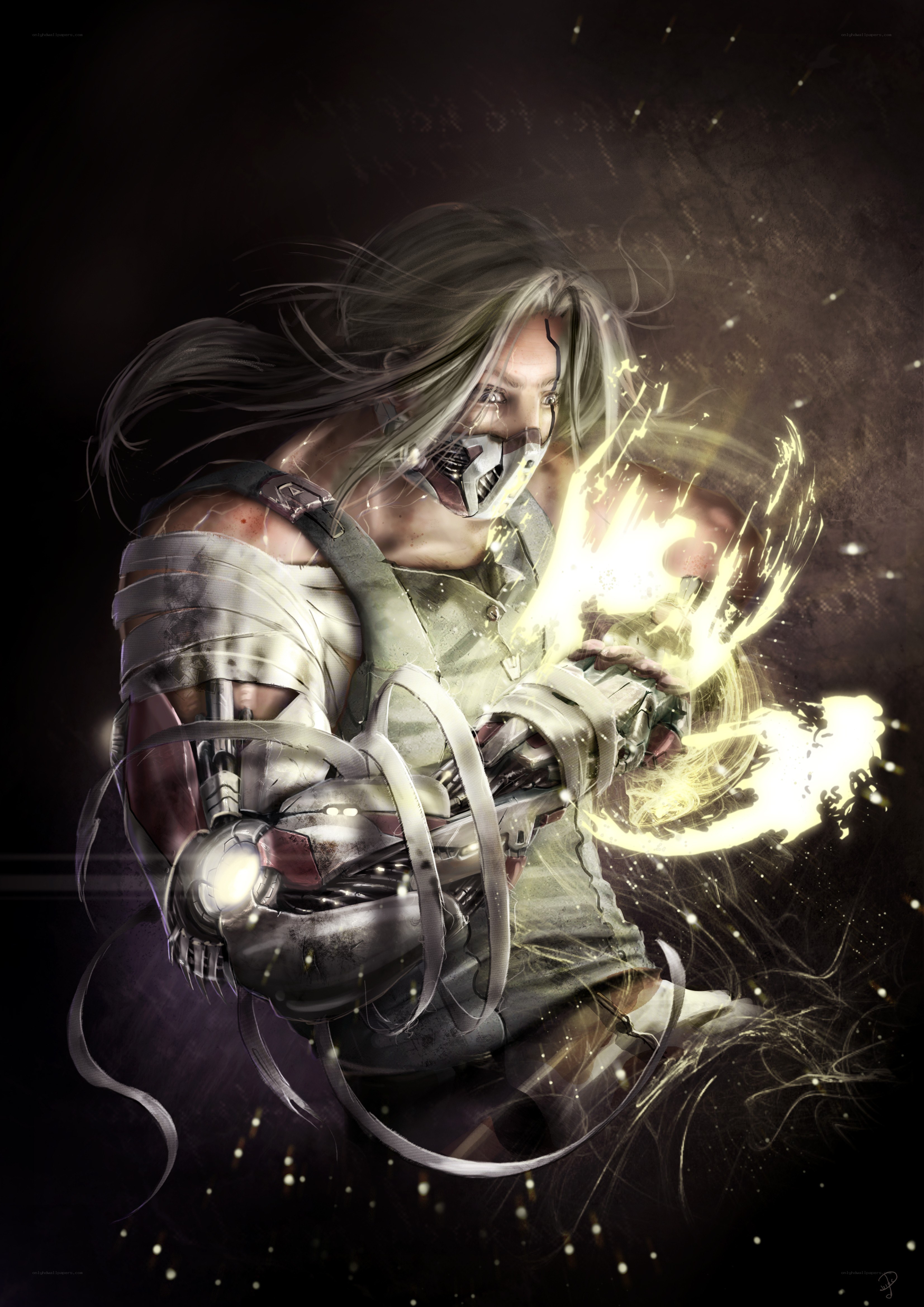 Mortal Kombat character in action