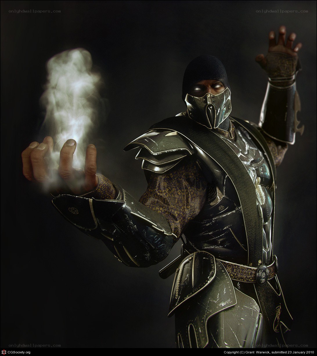 Mortal Kombat character in armor