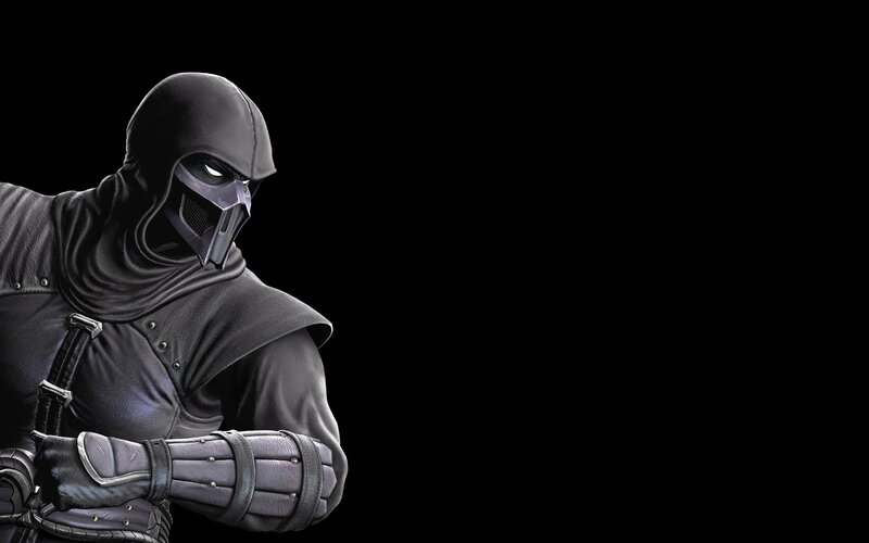 mortal kombat character in black