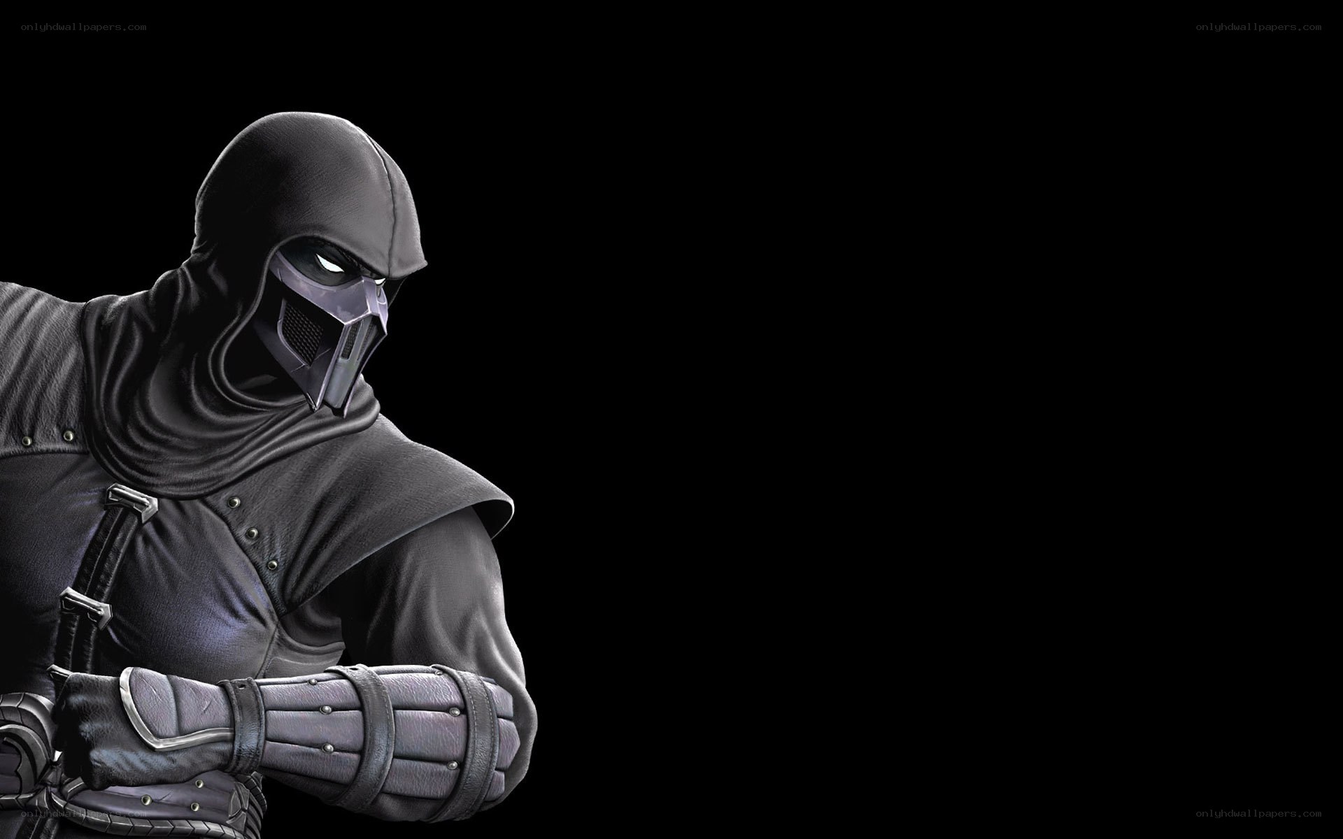 mortal kombat character in black