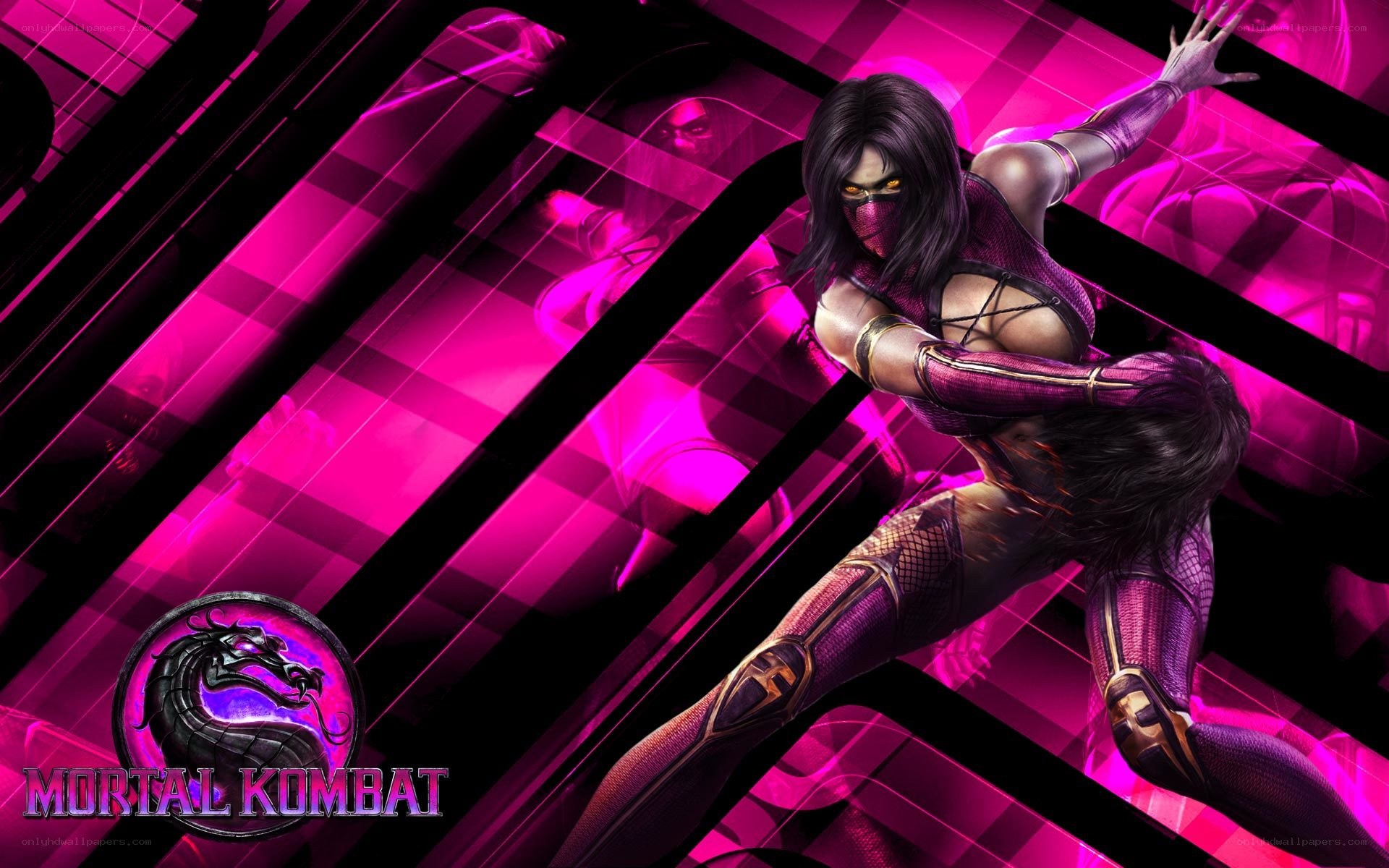 Mortal Kombat character in pink