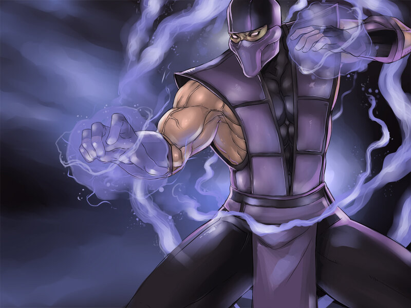 Mortal Kombat Character — Purple