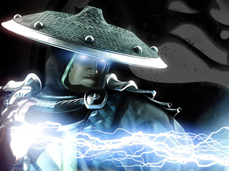 Mortal Kombat character with lightning