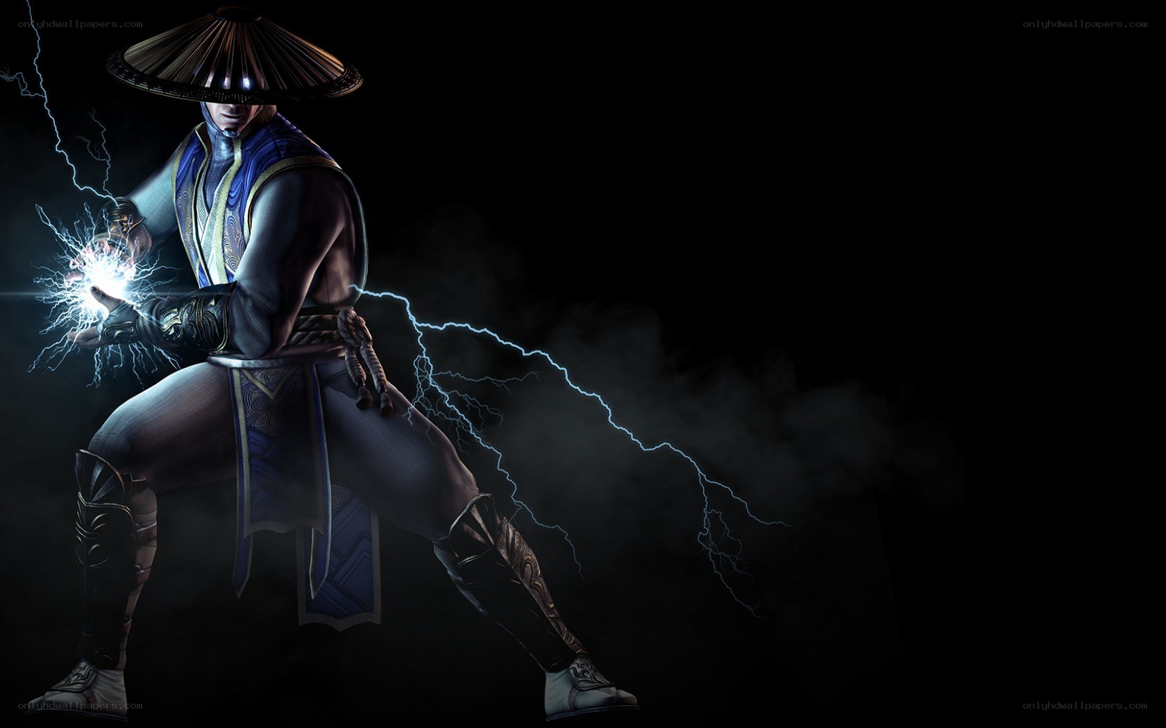 mortal kombat character with lightning