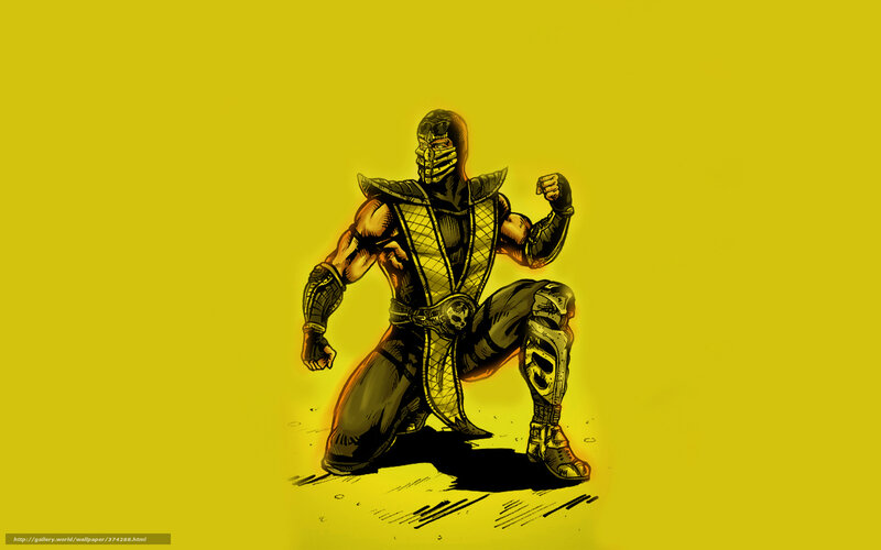 Mortal Kombat Character — Yellow