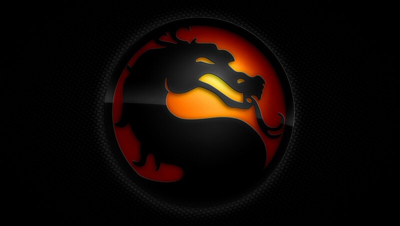 Mortal Kombat Dragon Logo — Black, Dark
