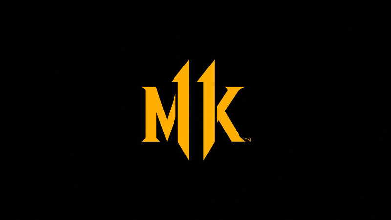 Mortal Kombat Logo — Black, Dramatic