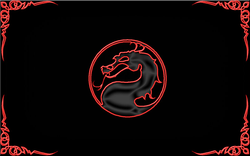 Mortal Kombat logo on black background