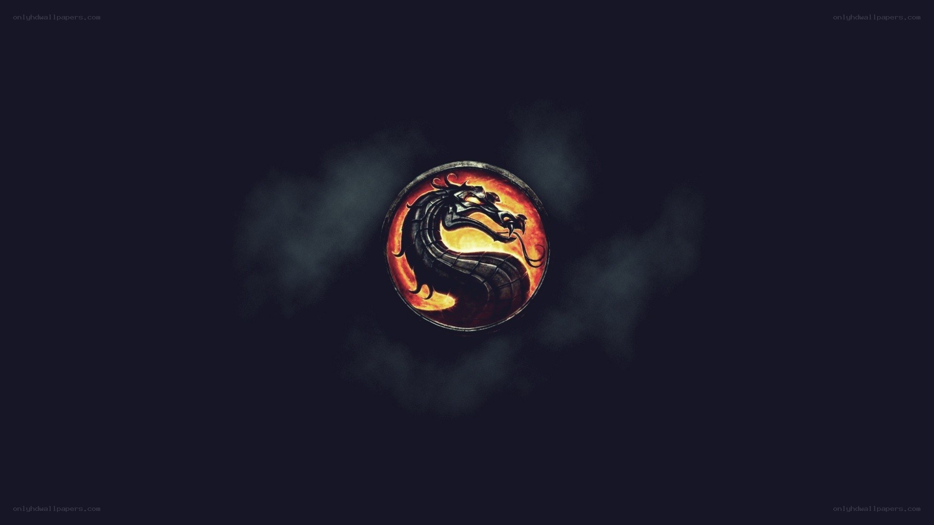 Mortal Kombat logo on dark background