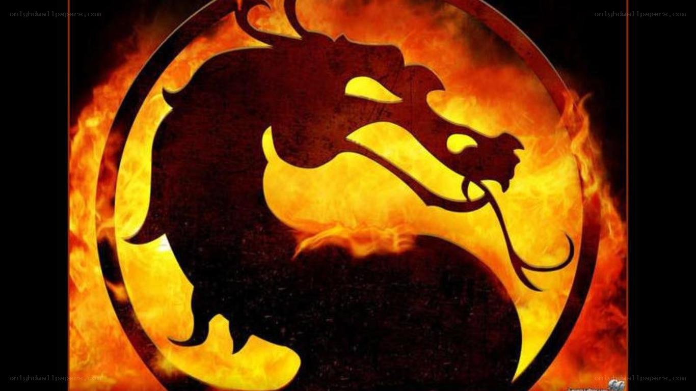 Mortal Kombat logo with dragon