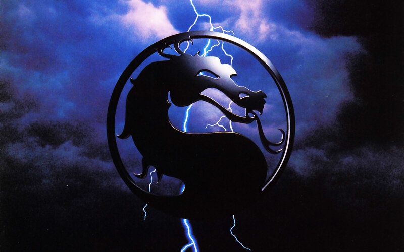 Mortal Kombat logo with lightning