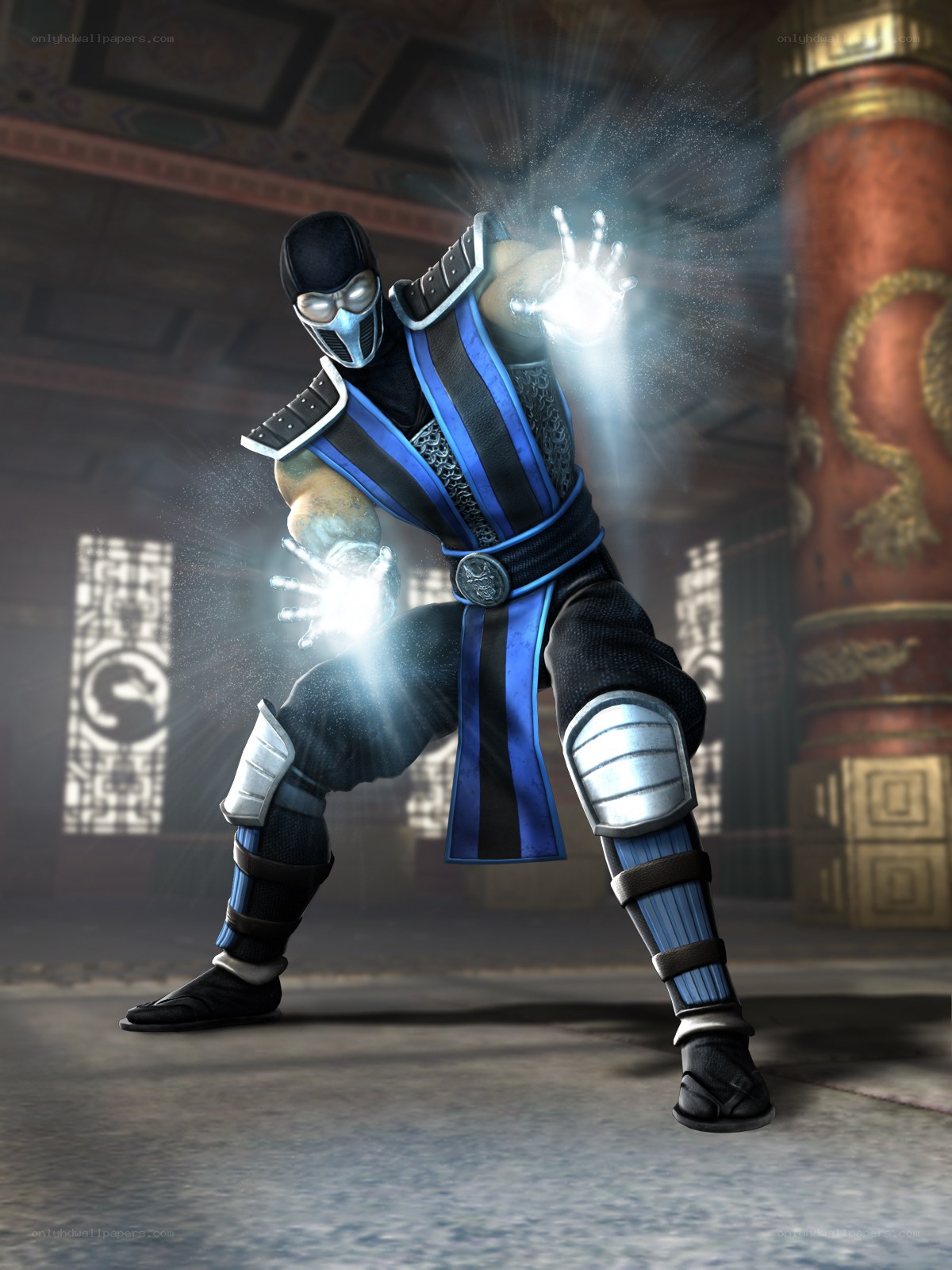 Mortal Kombat ninja in action