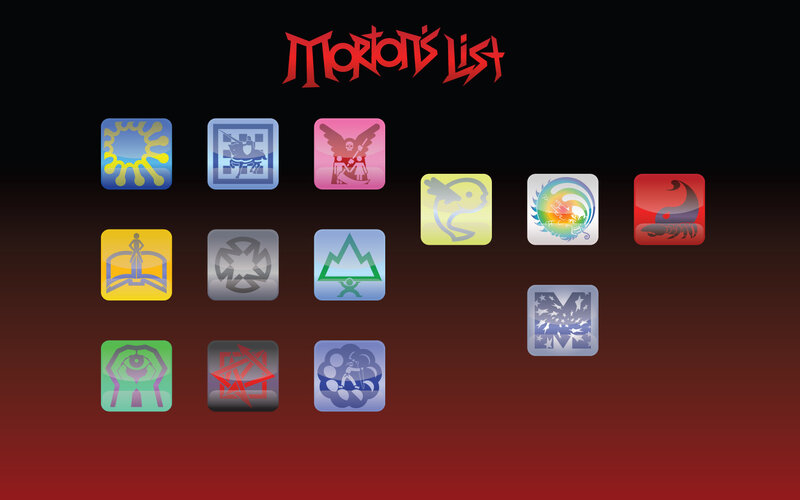 Mortar's List icons
