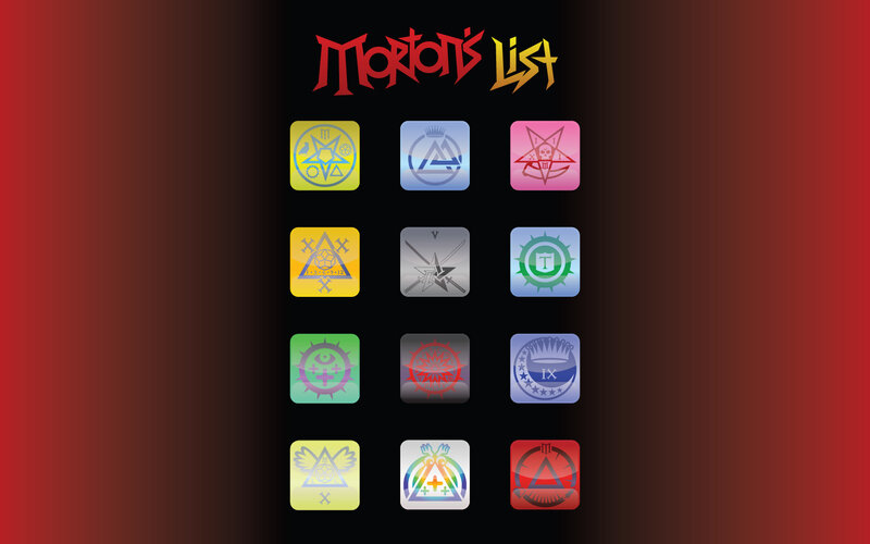 Morton's List app icons