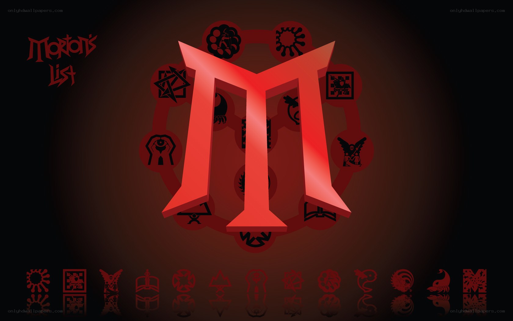 Mortons List logo art