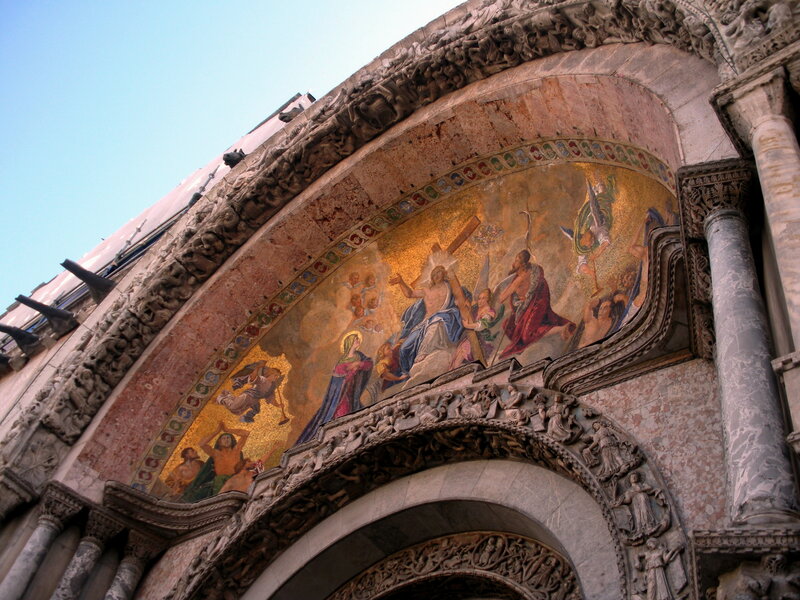 Mosaic Above Church Arch