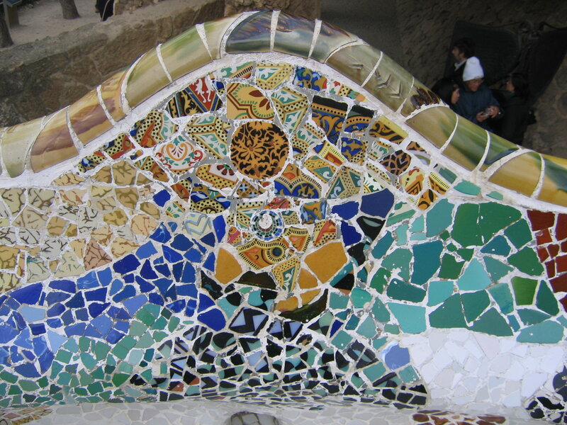 Mosaic Bench in Park