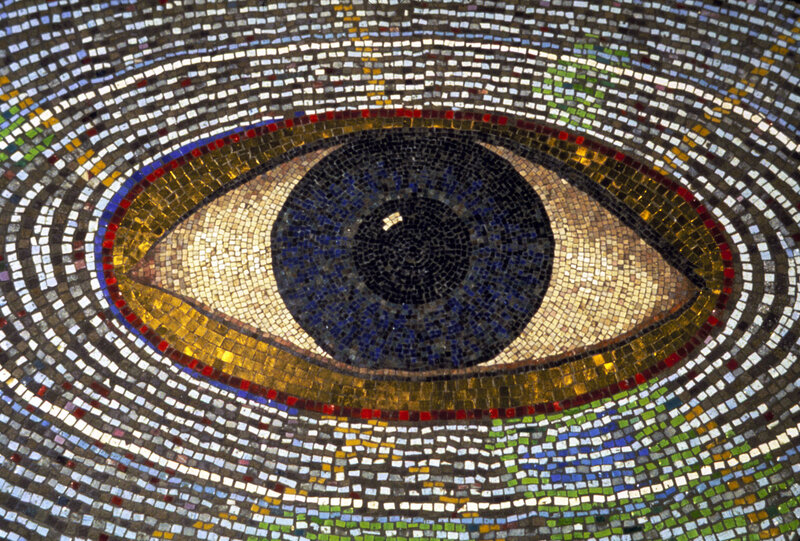 mosaic eye artwork