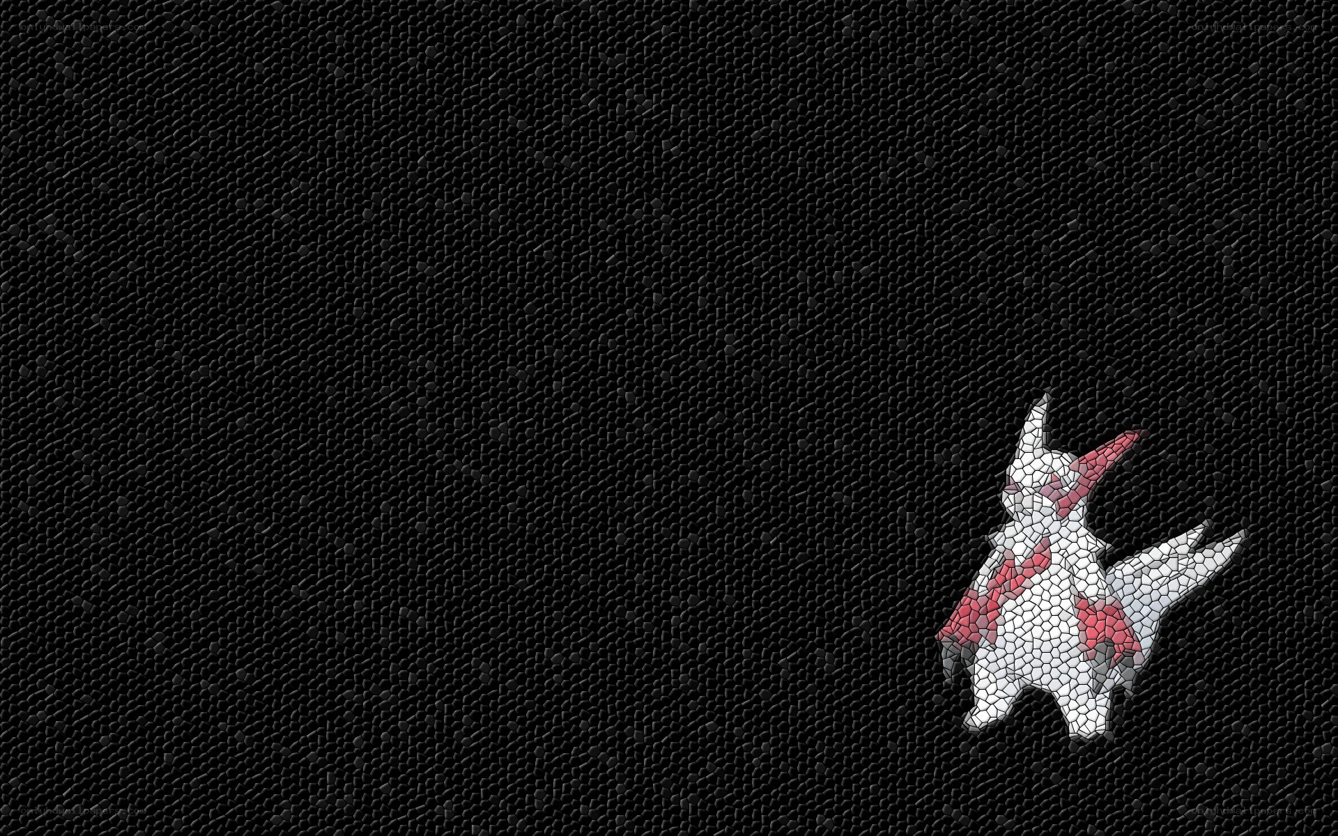 Mosaic Garchomp on black