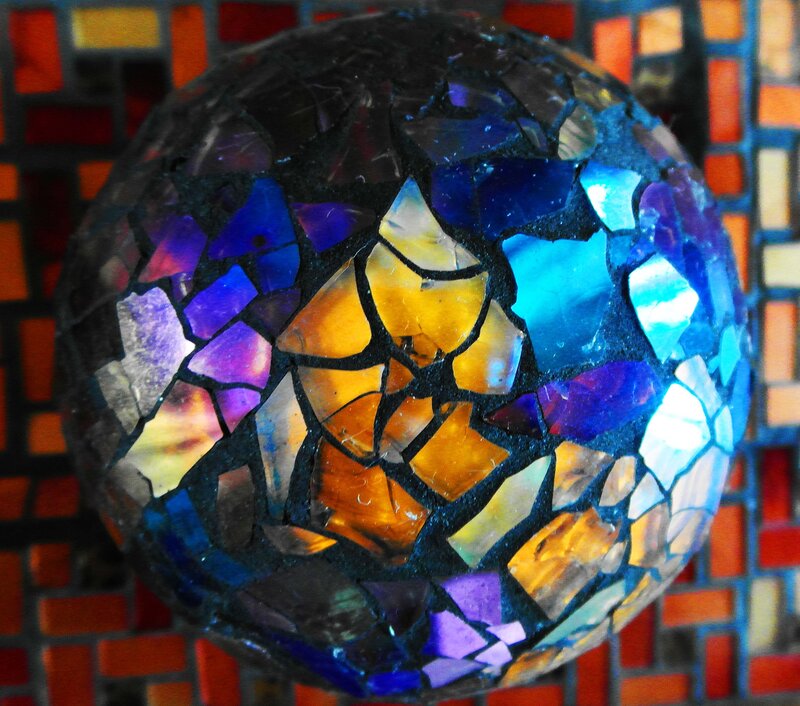 Mosaic Glass Sphere