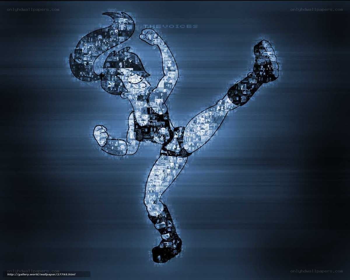 Mosaic martial artist artwork