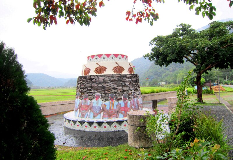 Mosaic Monument in Field