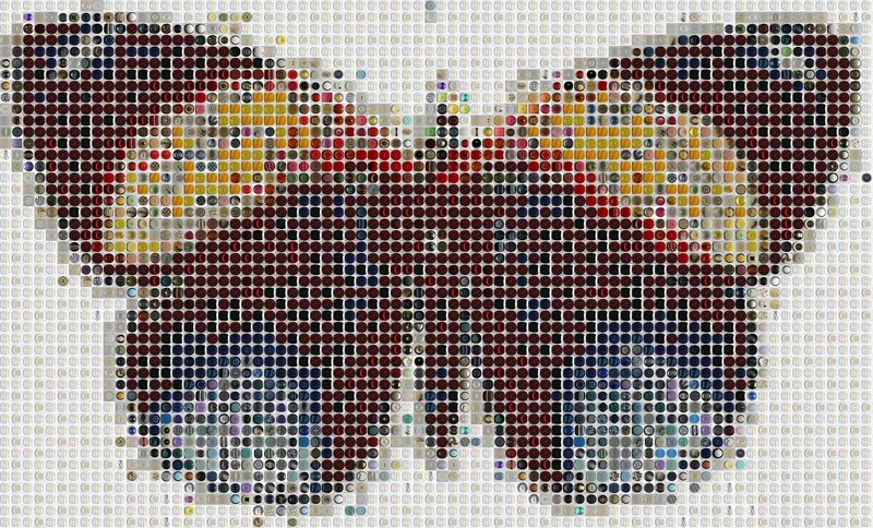 Mosaic of a Butterfly