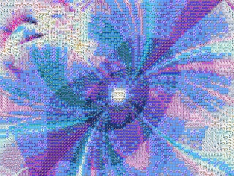 Mosaic of a Flower