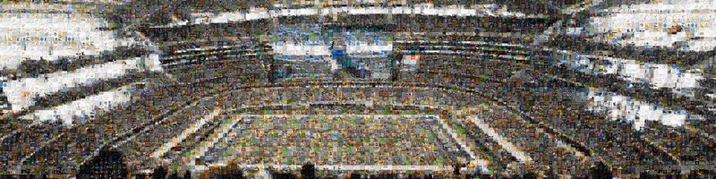 mosaic of a stadium